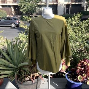 STYLE MAFIA Tiered Sleeve Top Women’s Small 100% Cotton